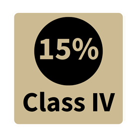 Class IV - 15%